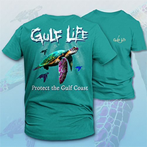 Gulf Life - Protect The Gulf Coast - 
Sea Turtle