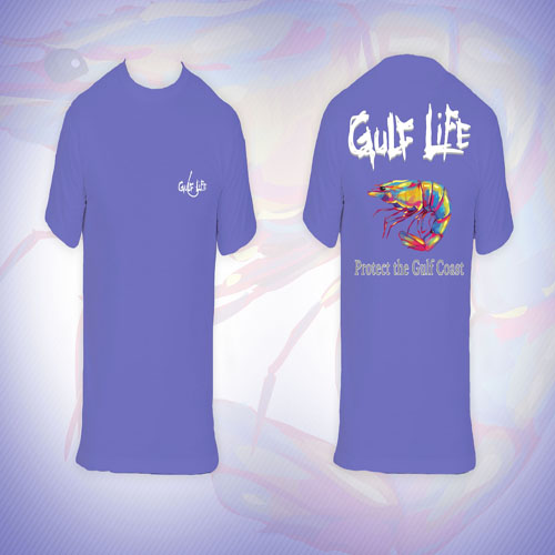 Gulf Life - Protect The Gulf Coast - 
Violet Shrimp
